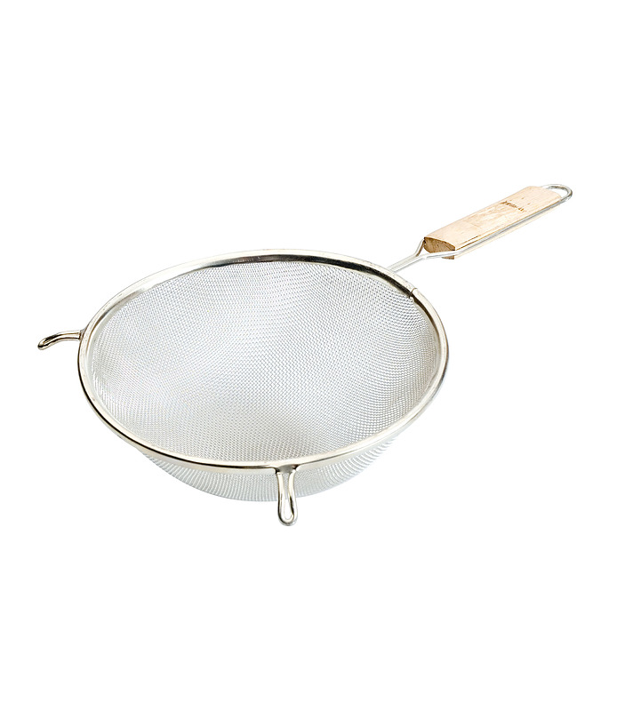 Double Mesh Strainer with Wood Handle 200mm