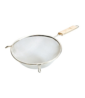 Double Mesh Strainer with Wood Handle 260mm