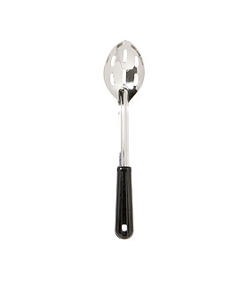 Slotted Serving Spoon Black Handle 330mm