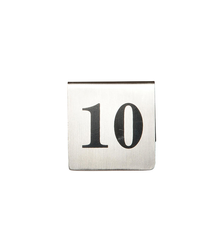 Table Number Stainless Steel Set 31-40