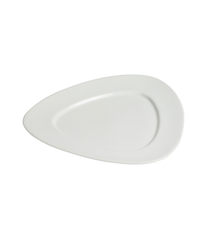 Host Classic White Rounded Triangle Plate 255mm