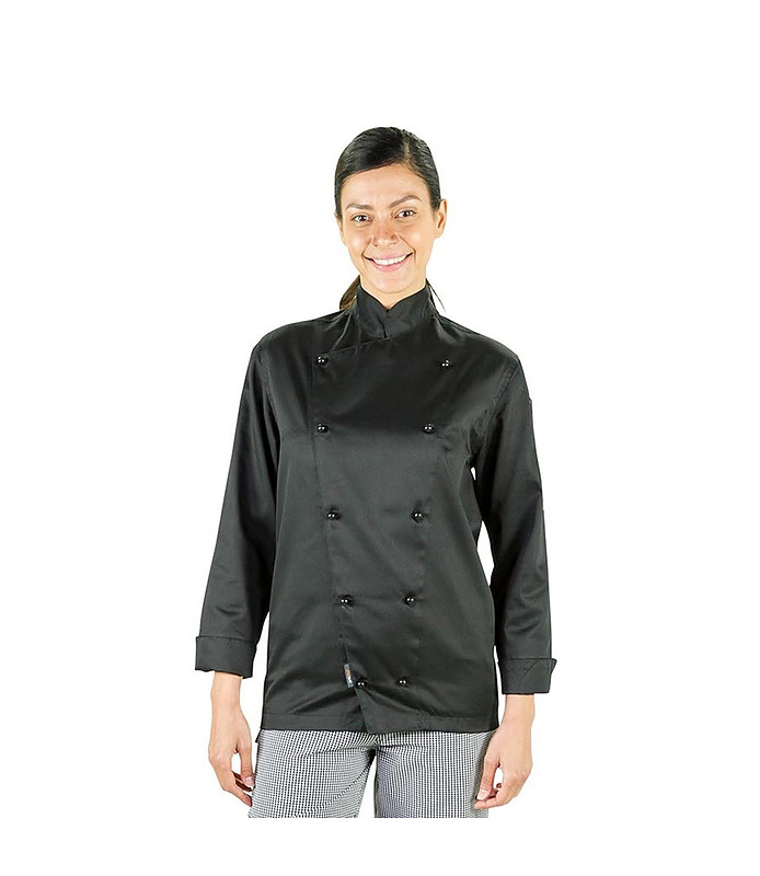 PROCHEF Chef Jacket Classic Long Sleeve Black Medium