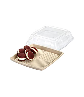Anchor Square PET Lid  Only 12" (25)