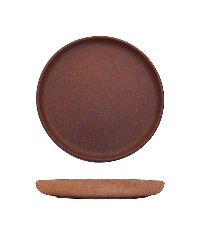 Eclipse Round Plate Brown 220mm