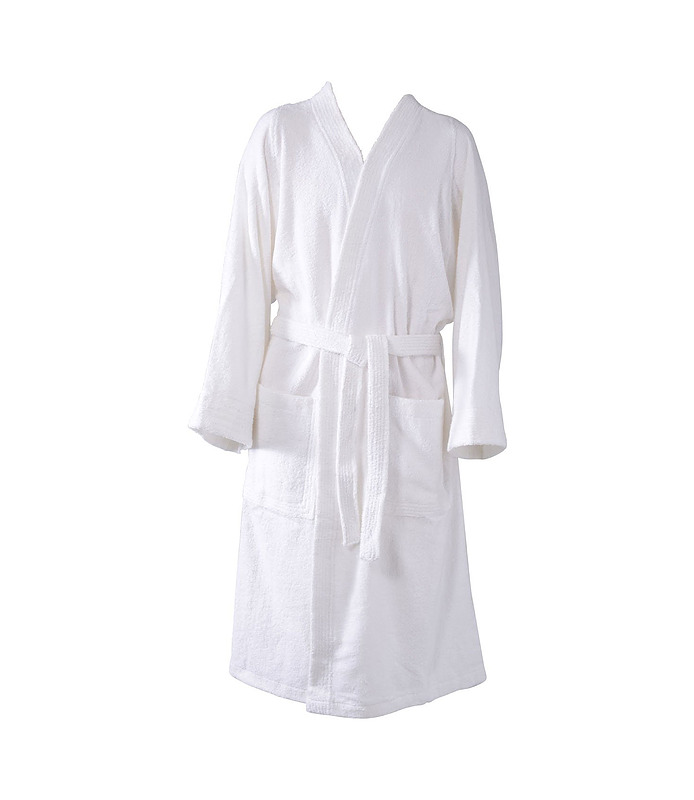 Bath Robe White Terry Towelling Kimono