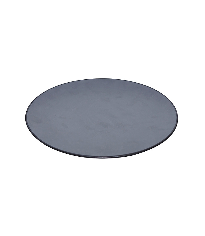 Coucou Melamine Round Plate Grey and Black 250mm (9/36)