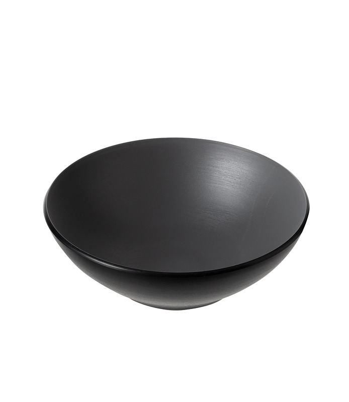 Coucou Melamine Round Bowl Grey and Black 210mm (9/36)