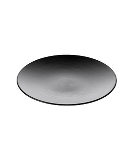 Coucou Melamine Round Plate Black 250mm  (9/36)