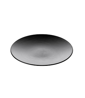 Coucou Melamine Round Plate Black 250mm 