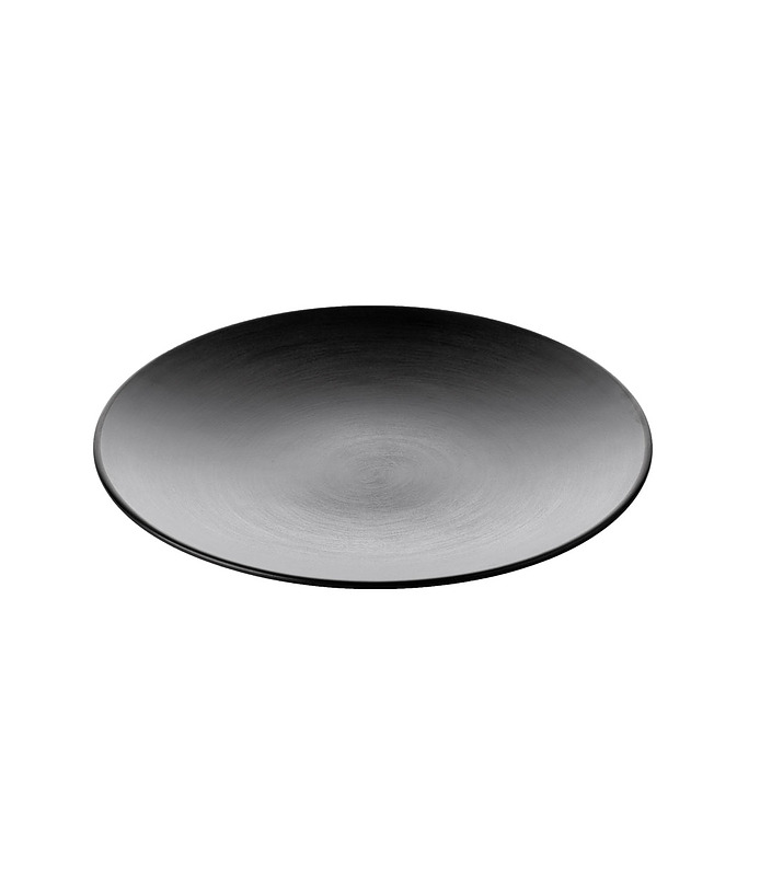 Coucou Melamine Round Plate Black 250mm 