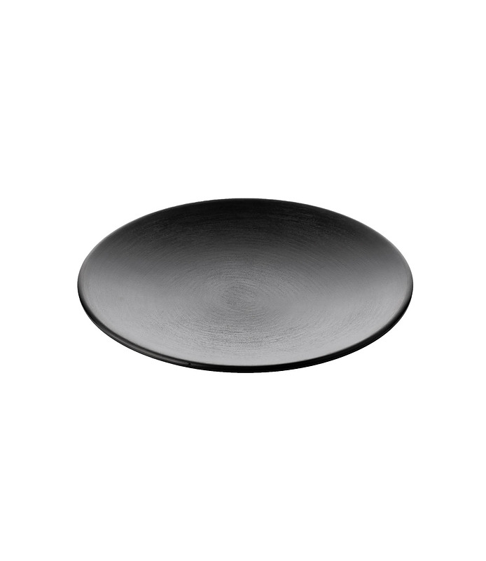 Coucou Melamine Round Plate Black 205mm (12/48)