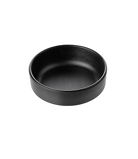 Coucou Melamine Round Sauce Dish Black 127mm