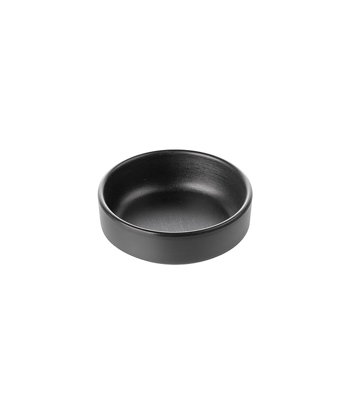 Coucou Melamine Round Sauce Dish Black 100mm (20/120)