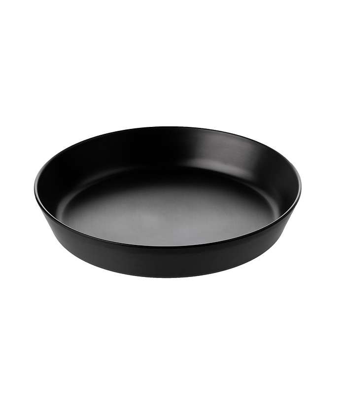 Coucou Melamine Flat Round Bowl Black 290mm (12/24)