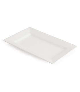 Melamine Rectangular Platter White 440 x 277mm