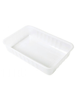 Container Rectangular Ribbed 500ml