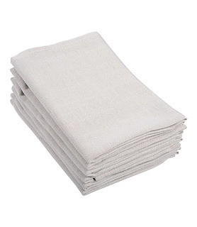 Napkin Linen Beige Slub 100% Poly 50 x 50cm 50 Per Ctn