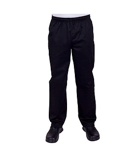 PROCHEF Chef Pants Black Drawstring Large