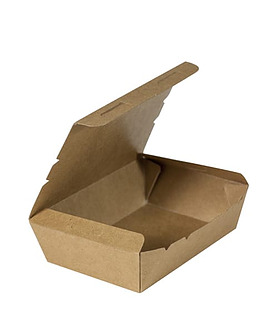 EnviroChoice Heavy Board Lunch Box PLA Lined 180 x 120 x 50mm 200 per Ctn