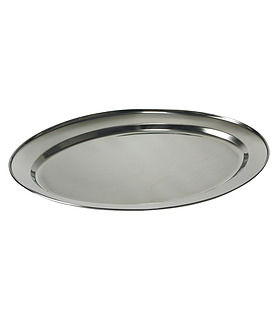 Platter Oval Stainless Steel 550mm