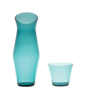 Acrylic Carafe and Cup Blue 1.2L