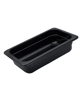 Polycarbonate Food Pan Black 1/4 x 150mm Deep