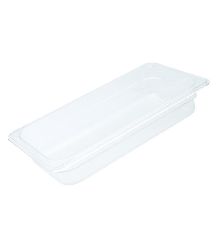 Polycarbonate Food Pan Clear 1/3 x 150mm Deep