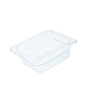 Polycarbonate Food Pan Clear 1/6 x 100mm Deep