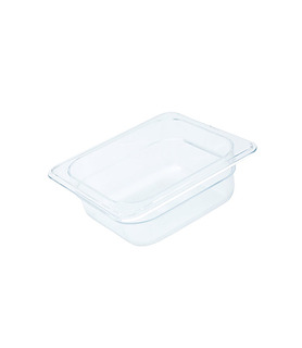 Food Pan Polycarbonate Clear 1/6 x 65mm Deep