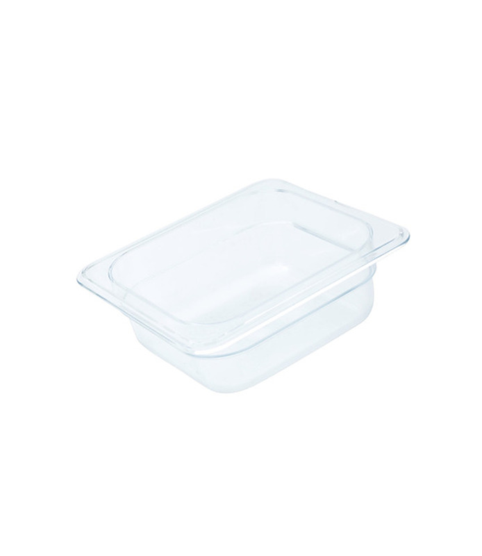 Food Pan Polycarbonate Clear 1/6 x 65mm Deep