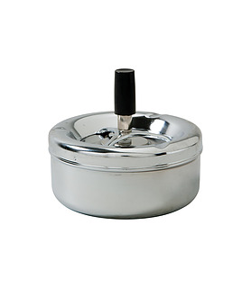 Windproof Stainless Steel Ashtray 110mm