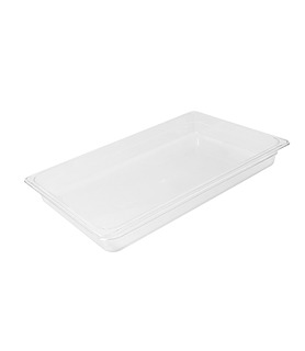 Polycarbonate Food Pan Clear 1/1 x 65mm Deep
