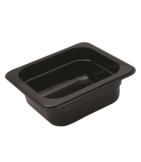 Polycarbonate Food Pan Black 1/6 x 150mm Deep