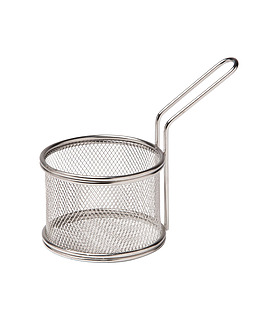 Stainless Steel Mini Fry Basket Round 100mm
