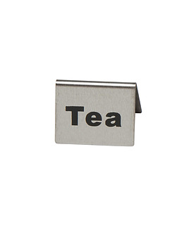 Stainless Steel Tea Buffet Sign