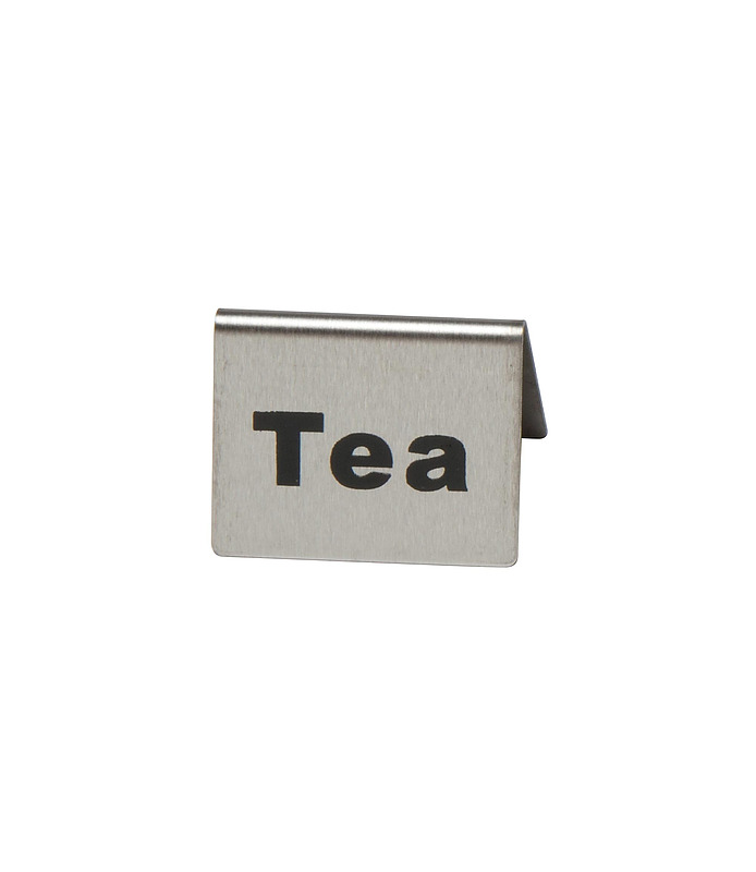 Stainless Steel Tea Buffet Sign