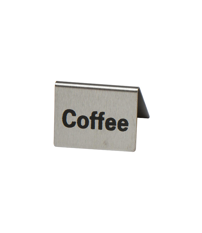 Stainless Steel Coffee Buffet Sign