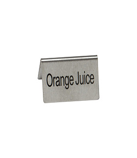 Orange Juice Buffet Sign