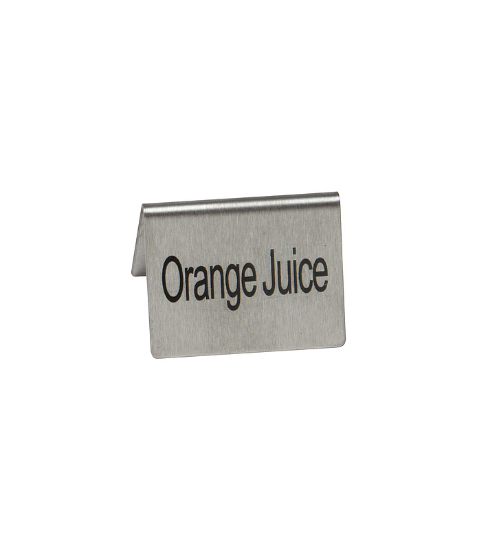 Orange Juice Buffet Sign