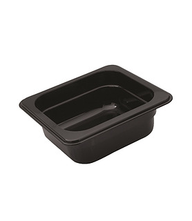 Polycarbonate Food Pan Black 1/6 x 65mm Deep