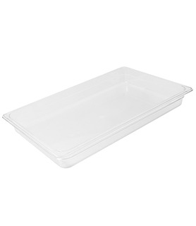 Polycarbonate Food Pan Clear 1/1 x 150mm Deep