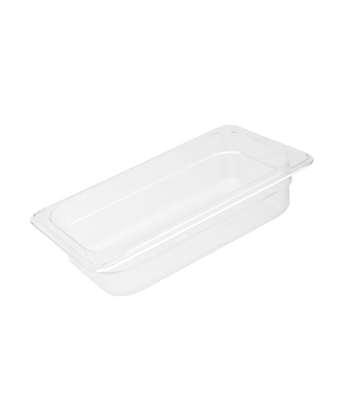 Polycarbonate Food Pan Clear 1/4 x 65mm Deep