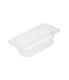 Polycarbonate Food Pan Clear 1/9 x 65mm Deep