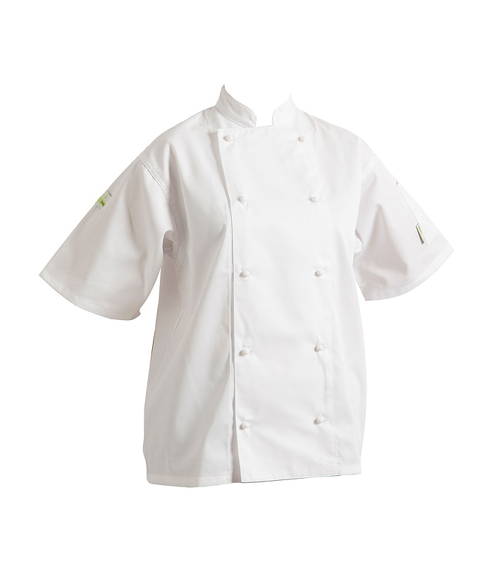 HEADCHEF Chef Jacket Classic Short Sleeve White Small