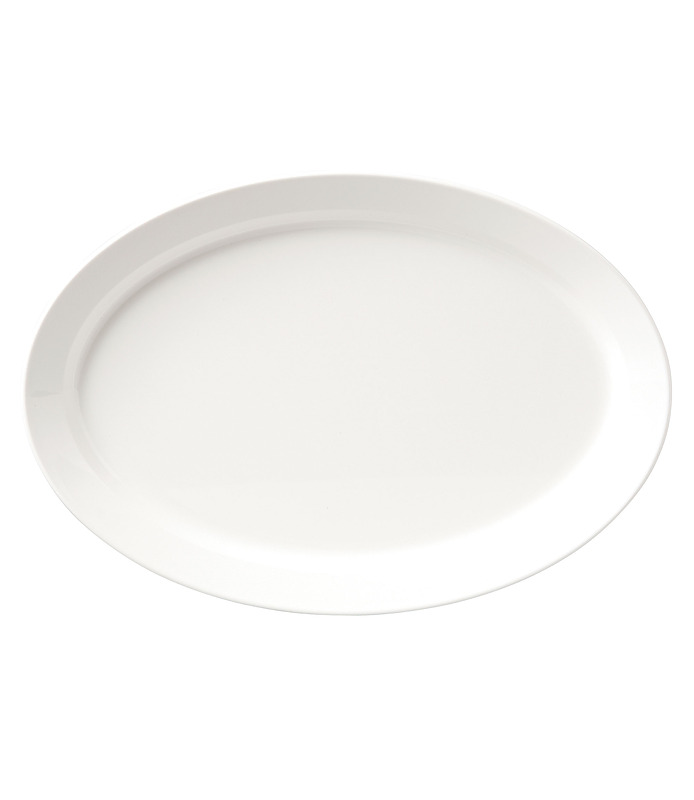 Melamine Oval Platter White 500 x 350mm