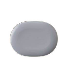 Mist Oval Coupe Plate Blue 200 x 150mm