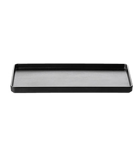 Coucou Melamine Rectangular Plate Black 325 x 150mm (9/36)