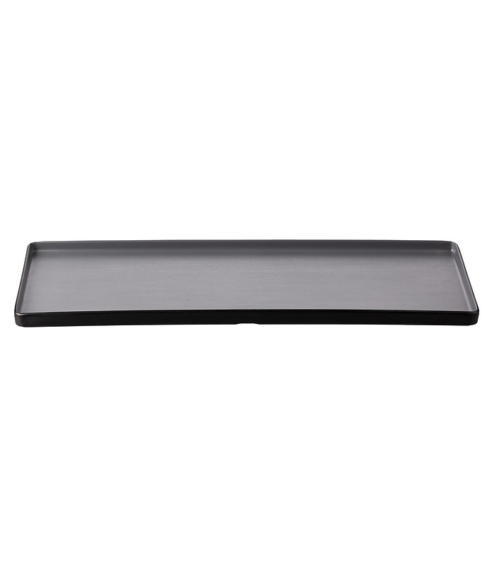 Coucou Melamine Rectangular Plate Grey and Black 500 x 180mm