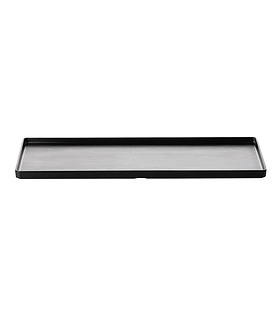 Coucou Melamine Rectangular Plate Black 500 x 180mm (9/18)
