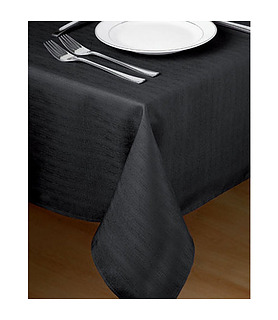 Tablecloth Round 100% Poly Black 2240mm 5 Per Ctn